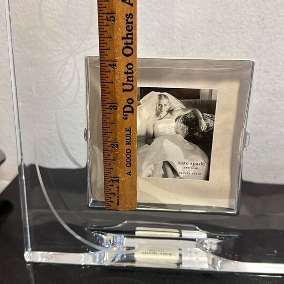 Kate spade New York Belle Boulevard square photo picture frame Crystal NWT - Picture 9 of 14